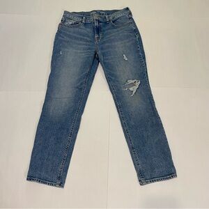 Old Navy Blue Mid Rise Boyfriend Women Jeans